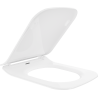 Mexen Cube lassan lecsukható Slim WC-ülőke, duroplast, fényes fehér - 39240000