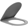 Mexen capac de toaletă cu cădere lentă slim, duroplast, gri deschis mat - 39740061