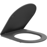 Mexen wc ülőke lassú csukódású slim, duroplast, sötétszürke matt - 39740071