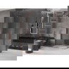 Mexen Velar L Duo cabină de duș glisantă 90 x 80 cm, transparent, aur roz - 871-090-080-02-03-60