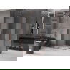 Mexen Velar L Duo cabină de duș glisantă 100 x 90 cm, satin, aur roz - 871-100-090-02-33-60
