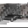 Mexen Velar L Duo cabină de duș glisantă 100 x 90 cm, mată, neagră - 871-100-090-02-33-70
