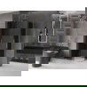 Mexen Velar L Duo cabină de duș glisantă 100 x 90 cm, grafit, auriu - 871-100-090-02-43-50