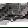 Mexen Velar L Duo cabină de duș glisantă 100 x 90 cm, grafit, auriu periat - 871-100-090-02-43-55