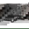 Mexen Velar L Duo cabină de duș culisantă 100 x 90 cm, grafit, gri pistol periat - 871-100-090-02-43-66