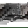Mexen Velar L Duo cabină de duș glisant 100 x 90 cm, grafit, negru - 871-100-090-02-43-70