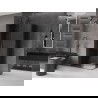 Mexen Velar L Duo cabină de duș glisantă 100 x 90 cm, grafit, Gun metal - 871-100-090-02-43-95