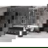 Mexen Velar L Duo cabină de duș glisantă, 100 x 90 cm, grafit, nichel periat - 871-100-090-02-43-97