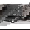 Mexen Velar kihúzható Walk-in zuhanyfal 160 x 200 cm, grafit 8 mm, gun metal - 871-160-000-43-95