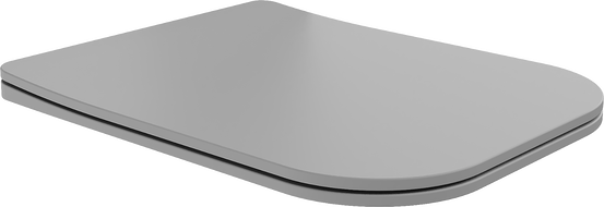 Mexen Teo capac WC cu coborâre lentă slim, duroplast, gri deschis mat - 39840061