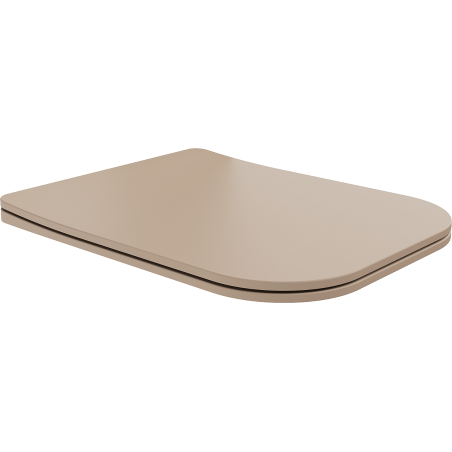 Mexen Teo capac de toaletă cu cădere lentă slim, duroplast, cappuccino mat - 39840064