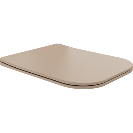 Mexen Teo scaun cu închidere lentă slim, duroplast, cappuccino mat - 39840064