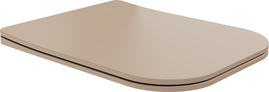 Mexen Teo scaun cu închidere lentă slim, duroplast, cappuccino mat - 39840064