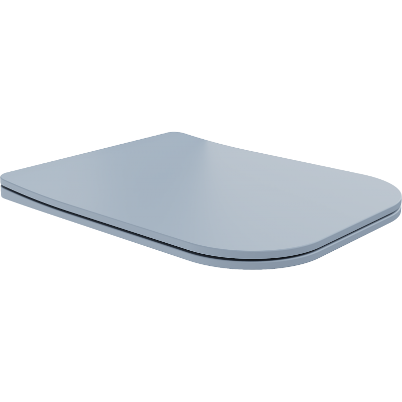 Mexen Teo scaun cu coborâre lentă slim, duroplast, gri-albastru mat - 39840069