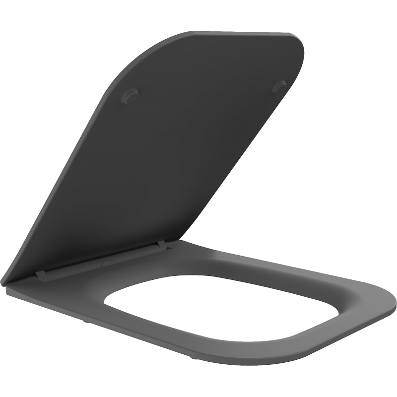 Mexen Madox capac de toaletă cu coborâre lentă slim, duroplast, gri închis mat - 39154061