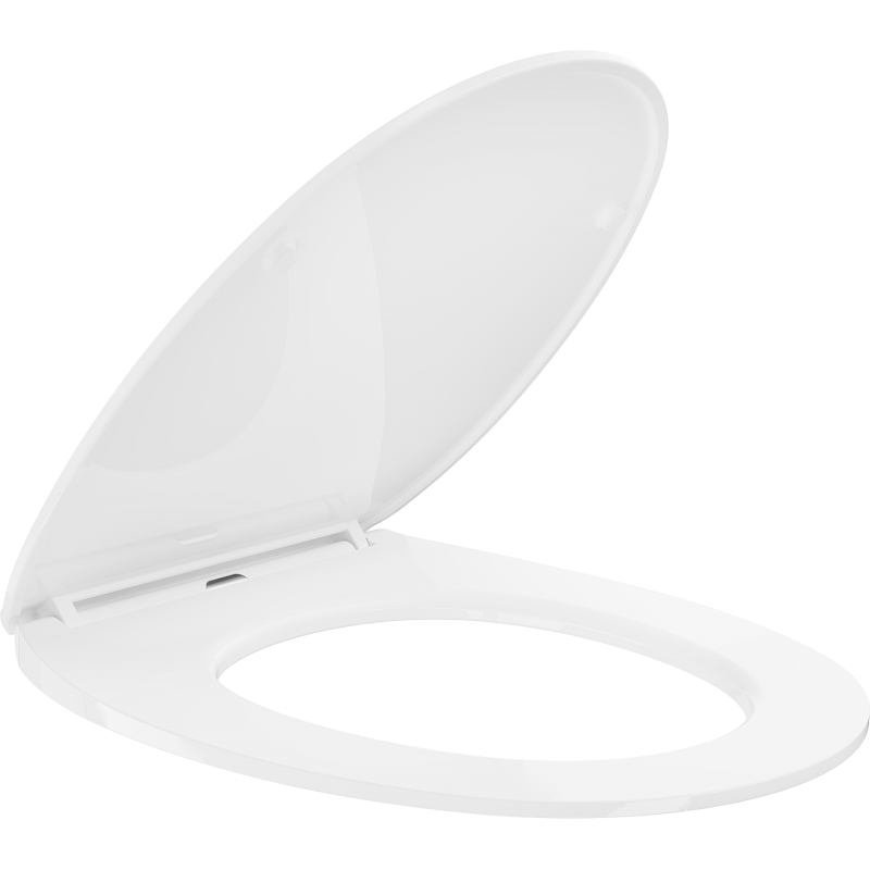 Mexen Egg capac WC cu cădere lentă slim, duroplast, alb lucios - 39243000