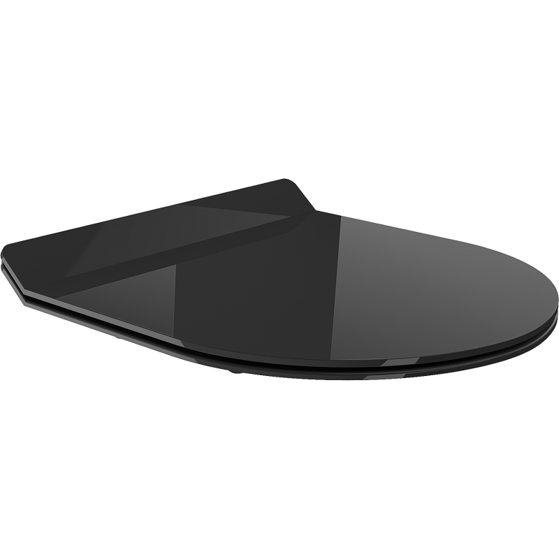 Mexen Lena lassan záródó slim, duroplast, fekete fényes - 39242070