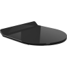 Mexen Lena capac de toaletă cu cădere lentă slim, duroplast, negru lucios - 39242070