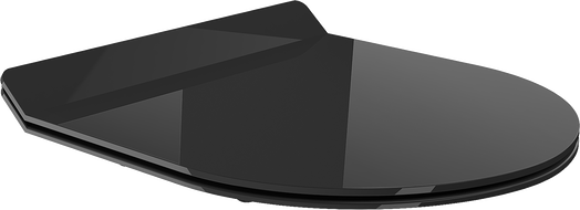 Mexen Lena capac de toaletă cu închidere lentă, subțire, duroplast, negru lucios - 39242070