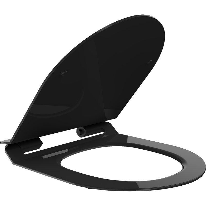 Mexen Lena lassan záródó slim, duroplast, fekete fényes - 39242070