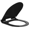 Mexen Lena capac de toaletă cu închidere lentă, subțire, duroplast, negru lucios - 39242070