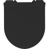 Mexen Lena capac de toaletă cu închidere lentă, subțire, duroplast, negru lucios - 39242070