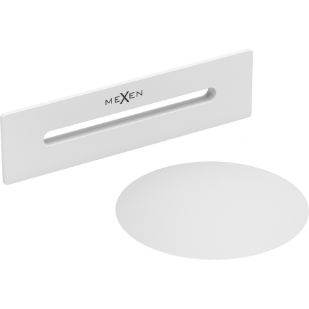 Mexen Uni túlfolyóval ellátott dugó szabadon álló fürdőkádhoz, fehér - 5100-20