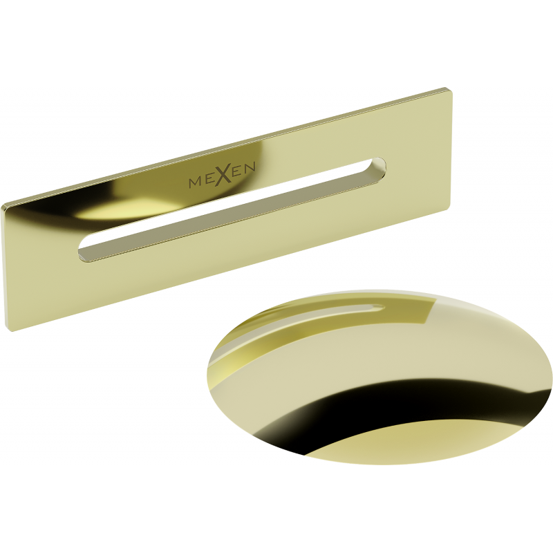 Mexen Uni kiömlő elvezető szabadon álló kádhoz, arany - 5100-50