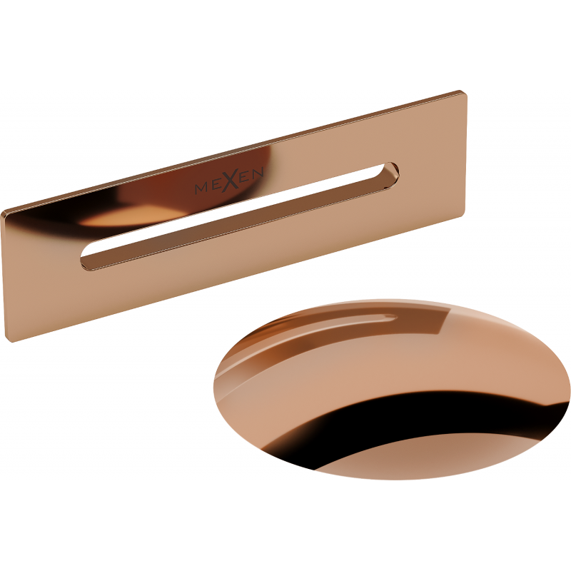 Mexen Uni túlfolyós dugó szabadon álló kádhoz, rózsaarany - 5100-60