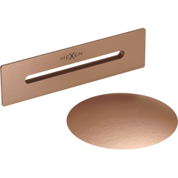 Mexen Uni szifon szabadon álló kád túlfolyóhoz, csiszolt réz - 5100-65