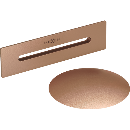 Mexen Uni szifon szabadon álló kád túlfolyóhoz, csiszolt réz - 5100-65