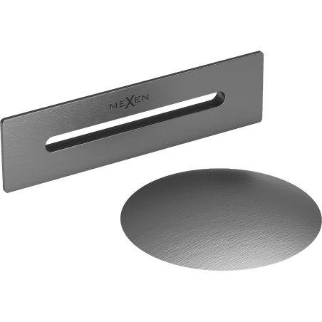 Mexen Uni scurgător cu preaplin pentru cadă freestanding, gri armă periat - 5100-66