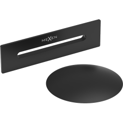 Mexen Uni lefolyó túlfolyóval szabadon álló kádhoz, fekete - 5100-70