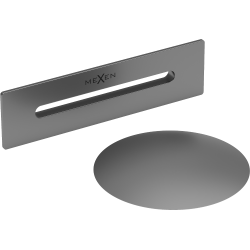 Mexen Uni áteresztő dugó szabadon álló kádhoz, gun metal - 5100-95