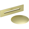 Mexen Uni dop scurgere cu preaplin pentru baie freestanding, auriu periat - 5100-55