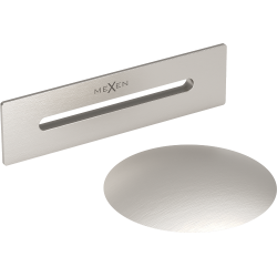 Mexen Uni lefolyó túlfolyóval szabadon álló kádhoz, szálcsiszolt nikkel - 5100-97