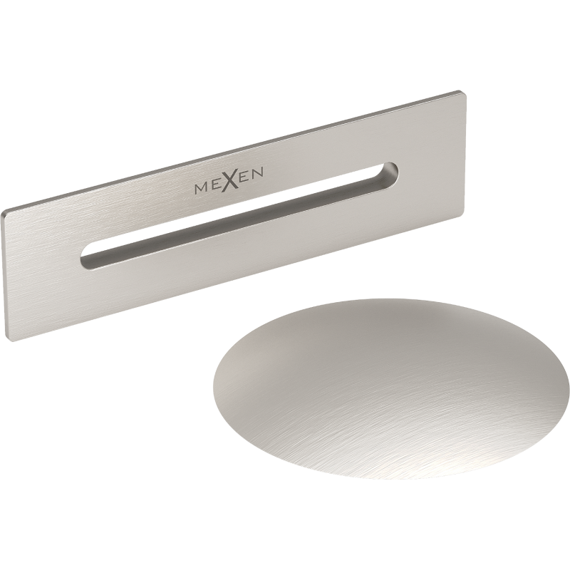 Mexen Uni lefolyó túlfolyóval szabadon álló kádhoz, szálcsiszolt nikkel - 5100-97