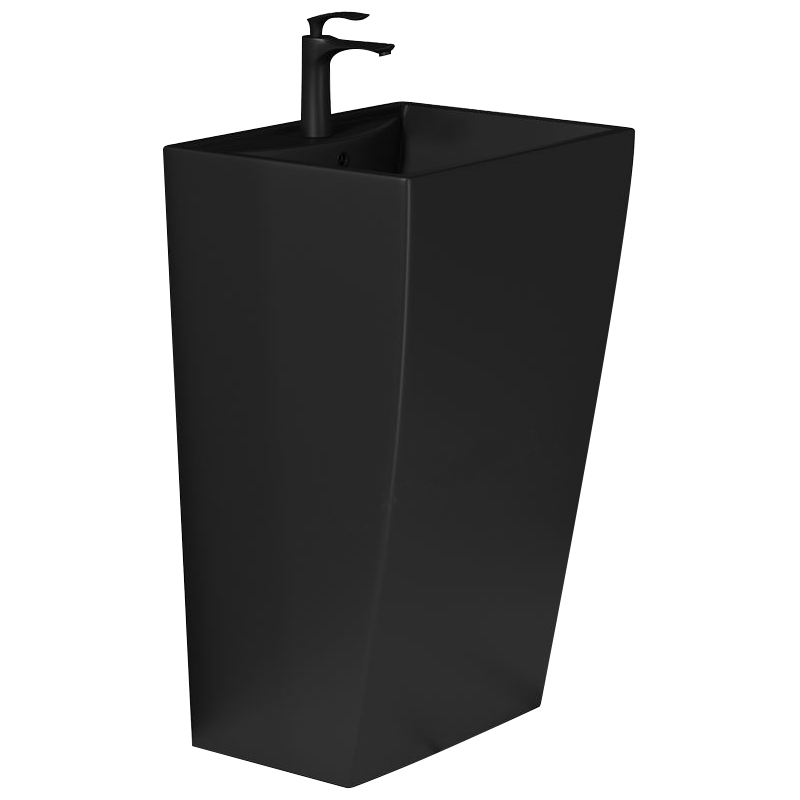 Mexen Oda szabadon álló mosdó 47 x 42 cm, matt fekete - 26124770