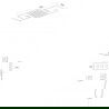 Mexen Soler set de duș încastrat, negru - 7601-04-70