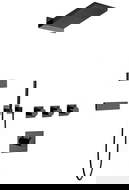 Mexen Fall fali alatti zuhanykészlet, fekete - 7602-04-70