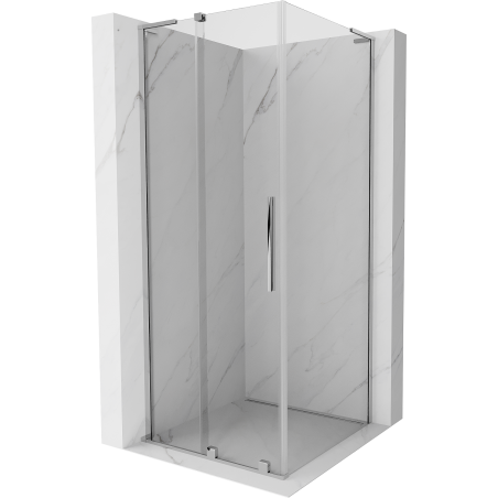 Cabină de duș glisantă Mexen Velar L 90 x 90 cm, transparentă, crom - 871-090-090-03-01