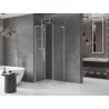 Mexen Velar L cabină de duș glisantă 100 x 100 cm, transparent, crom - 871-100-100-03-01