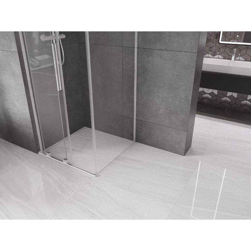 Mexen Velar L cabina de duș culisantă 110 x 110 cm, transparentă, crom - 871-110-110-03-01