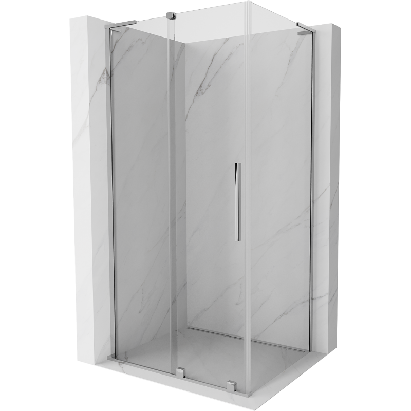 Mexen Velar L cabină de duș glisantă 100 x 85 cm, transparent, crom - 871-100-085-03-01