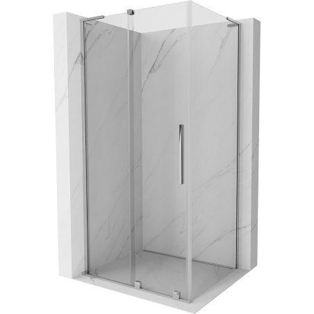 Mexen Velar L tolóajtós zuhanykabin 120 x 85 cm, átlátszó, króm - 871-120-085-03-01