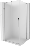 Mexen Velar L cabină de duș glisantă 100 x 90 cm, înghețat, crom - 871-100-090-33-01