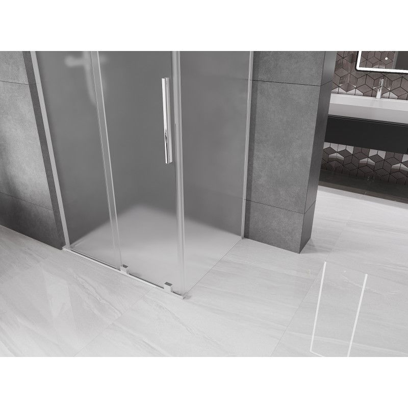 Mexen Velar L cabină de duș glisantă 120 x 80 cm, mat, crom - 871-120-080-33-01