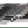 Mexen Velar L cabină de duș glisantă 100 x 100 cm, grafit, crom - 871-100-100-43-01