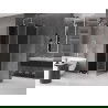 Mexen Velar L cabină de duș glisantă 100 x 100 cm, grafit, crom - 871-100-100-43-01