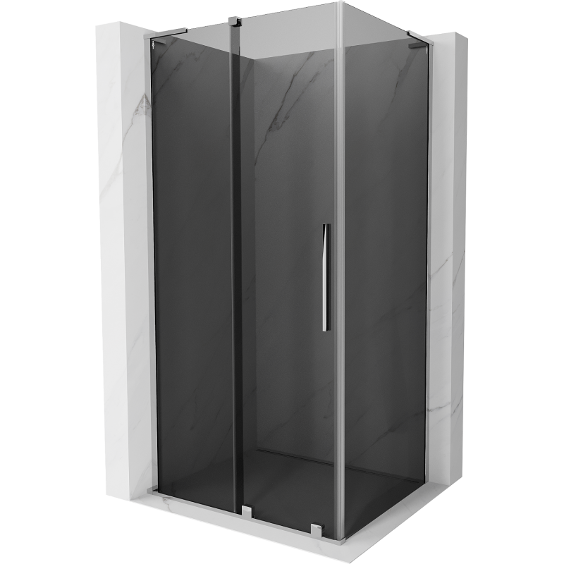 Mexen Velar L cabină de duș glisantă 100 x 85 cm, grafit, crom - 871-100-085-43-01